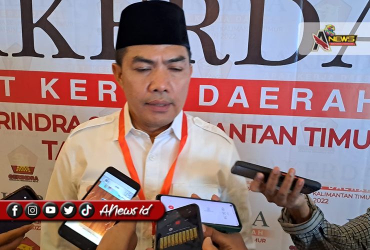 (Foto: Ketua DPD Partai Gerindra, Andi Harun saat ditemui awak media/Ris)