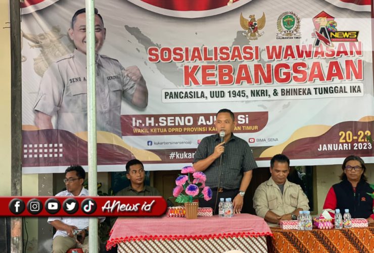 (Foto: Wakil Ketua DPRD Kaltim, Seno Aji saat memberikan arahan di kepada masyarakat/Ist)