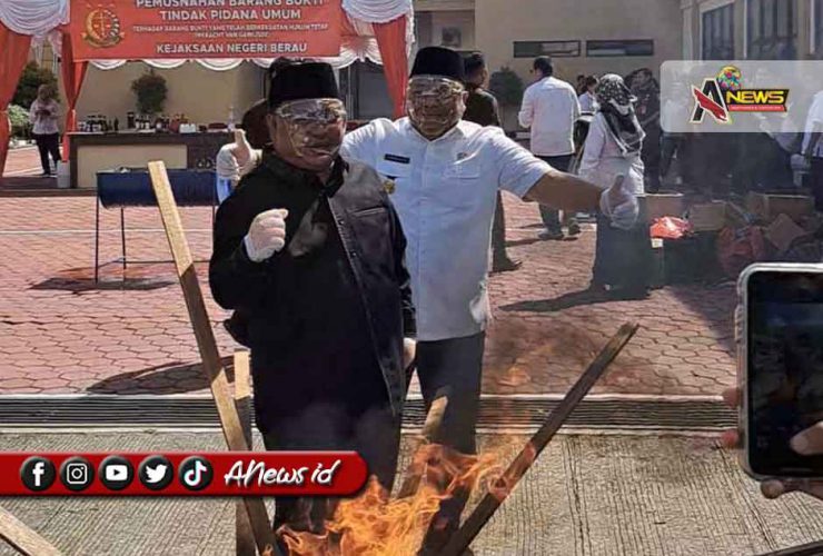 Wabup Gamalis Apresiasi Pemusnahan Barang Bukti Kejaksaan: Penegakan Hukum Tegas di Berau