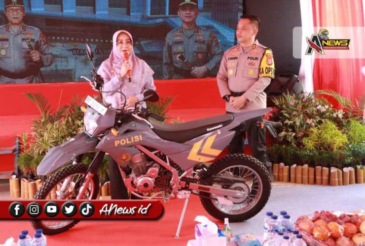 Bupati Berau Dukung Polres Berau dengan 13 Sepeda Motor Dinas Baru