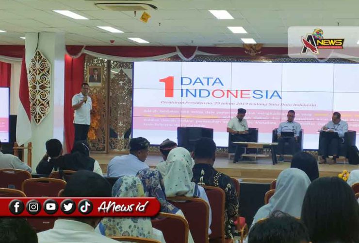 FOTO/RIKA NATALIA: BPS Kaltara Saat meluncurkan Kosta Vista program inovasi pendukung menuju Indonesia Emas, Rabu (3/7)