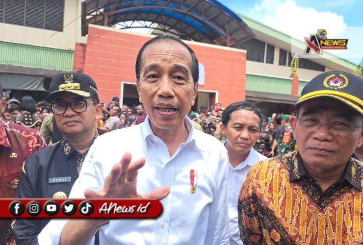 Mendarat Perdana di Berau, Jokowi Langsung Kunjungi Pasar Sanggam dan RSUD Abdul Rivai
